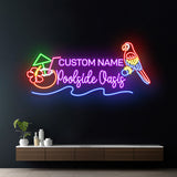 Custom Poolside Oasis Neon Sign Pool Bar Decor Coconut Sign - VN03 - Customneonstudio
