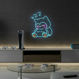 Snorlax Cartoon Led  Neon Sign Kids Room Decor - VN03 - Customneonstudio