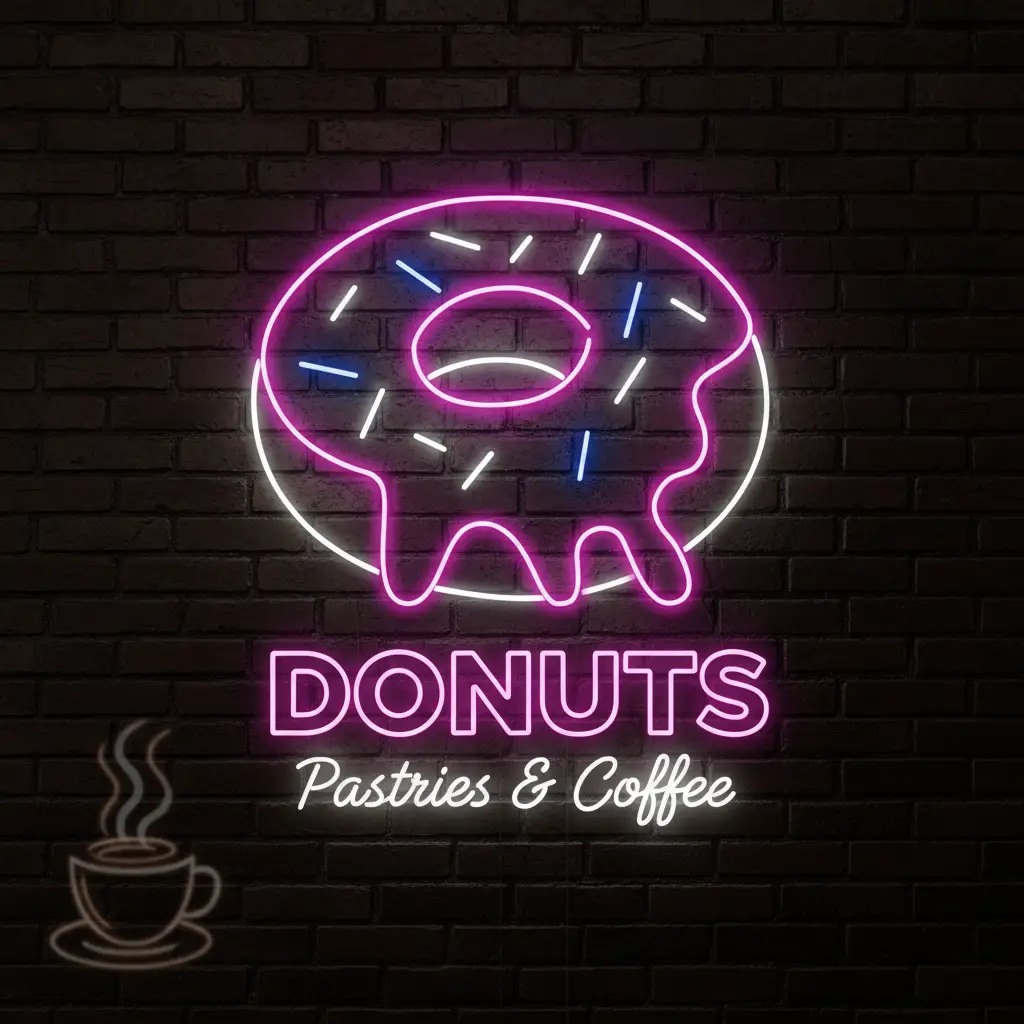 Donuts Neon sign Shop Decor Neon Sign