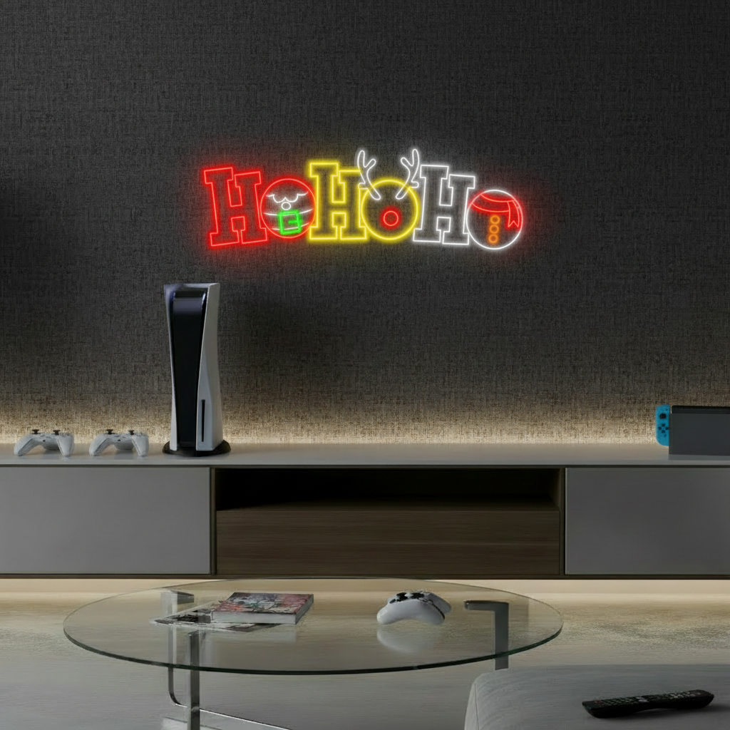 Ho Ho Ho Neon Sign Christmas Led Neon Light - VN03 - Customneonstudio