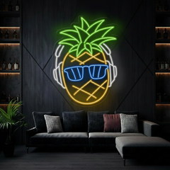 Cool Pineapple Headphone Led Sign