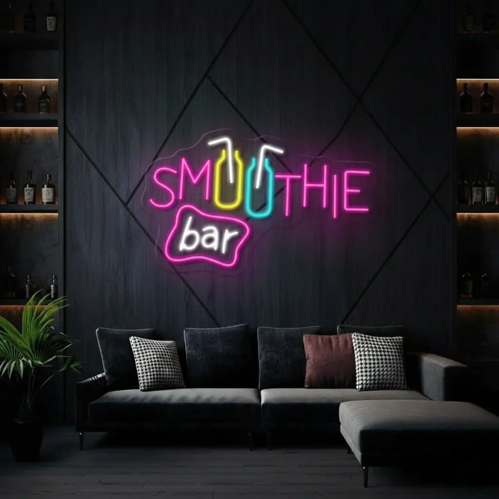 Smoothie Bar Neon Sign Restaurant Neon Light Sign Wall Decor