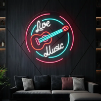 Live Music Neon Sign Room Decor Sign