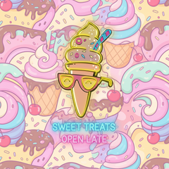 Ice Cream Artwork Neon Sign Wall Decor Sign