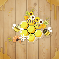 Honeycomb Bee Artwork Neon Sign Shop Wall Decor Sign