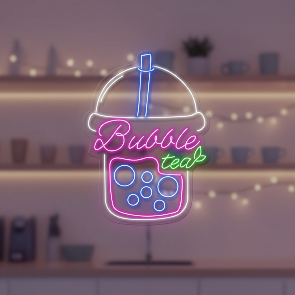 Boba Bubble Tea LED Neon Sign
