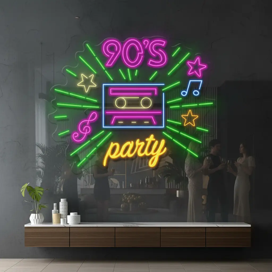 90‘s Party Led Neon Sign