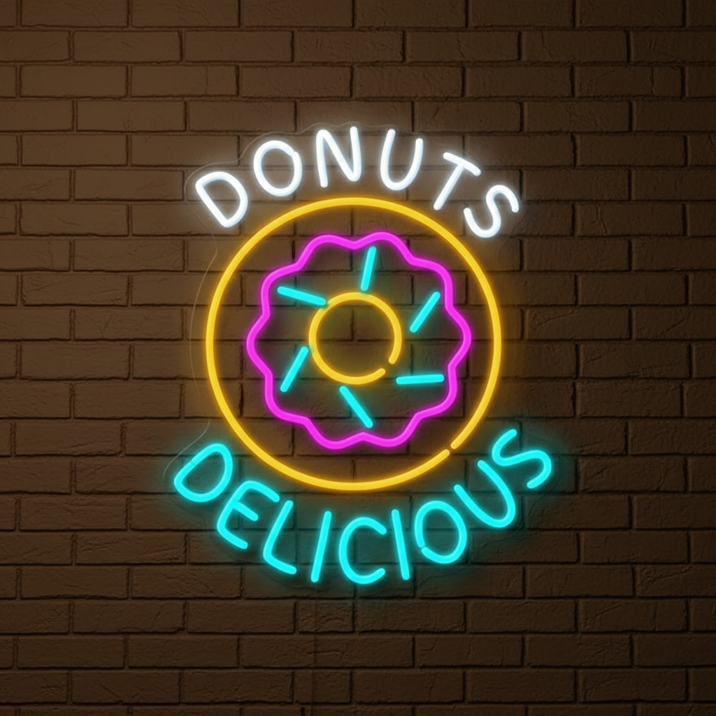 Donuts Led Neon Sign Shop Decor Sign