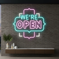 We're Open Led Neon Sign Business Shop Decor Sign