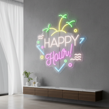 Custom Happy Hour Led Neon Sign Home Decor Sign - VN03 - Customneonstudio
