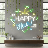 Custom Happy Hour Led Neon Sign Home Decor Sign