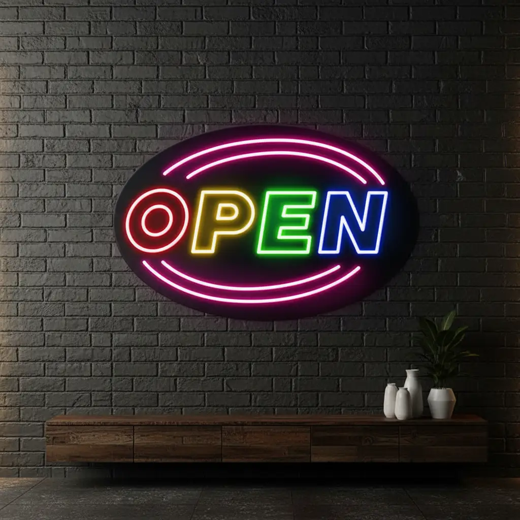 Colorful Open Led Neon Sign
