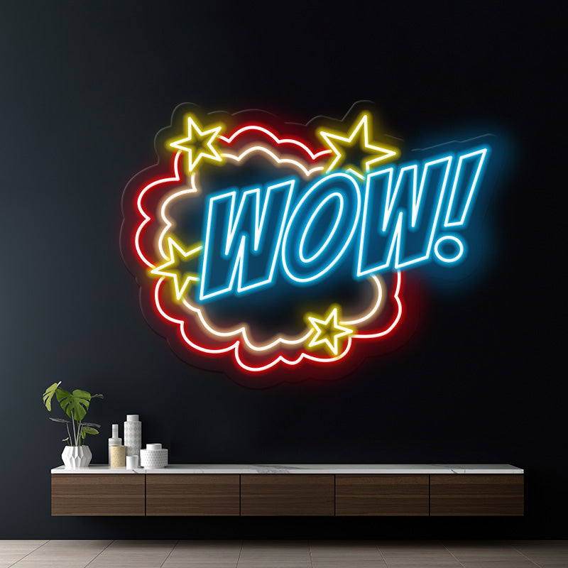 WOW Led Neon Sign - VN03 - Customneonstudio
