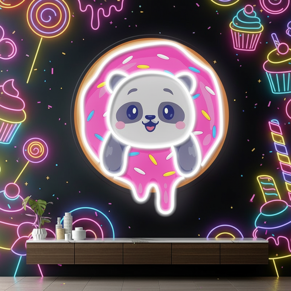 Cartoon Bear Led Neon Sign