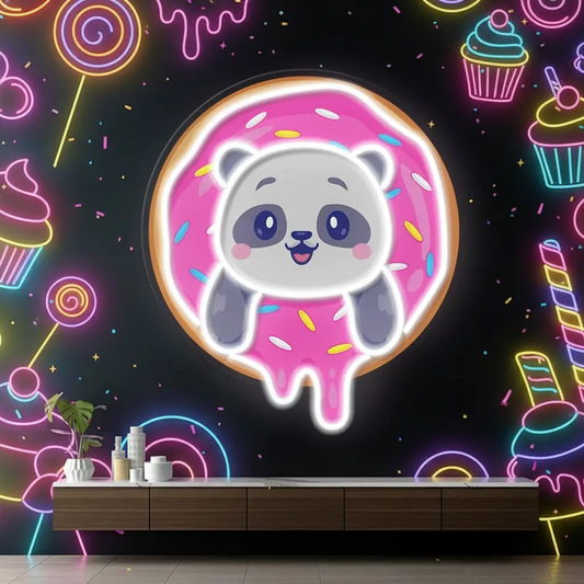 Cartoon Bear Led Neon Sign