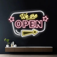 We Are Open Led Neon Sign Business Shop Decor Sign Light
