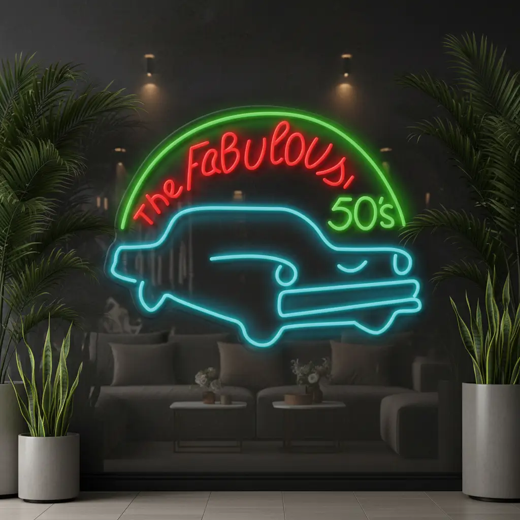 The Fabulous 50s Led Neon Sign