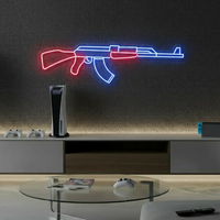 AK47 Gun Led Neon Signs CSGO Game Room AK47 Wall Decor – view 2