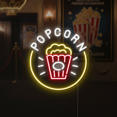 POPCORN Led Neon Sign Light Business Shop Decor Sign