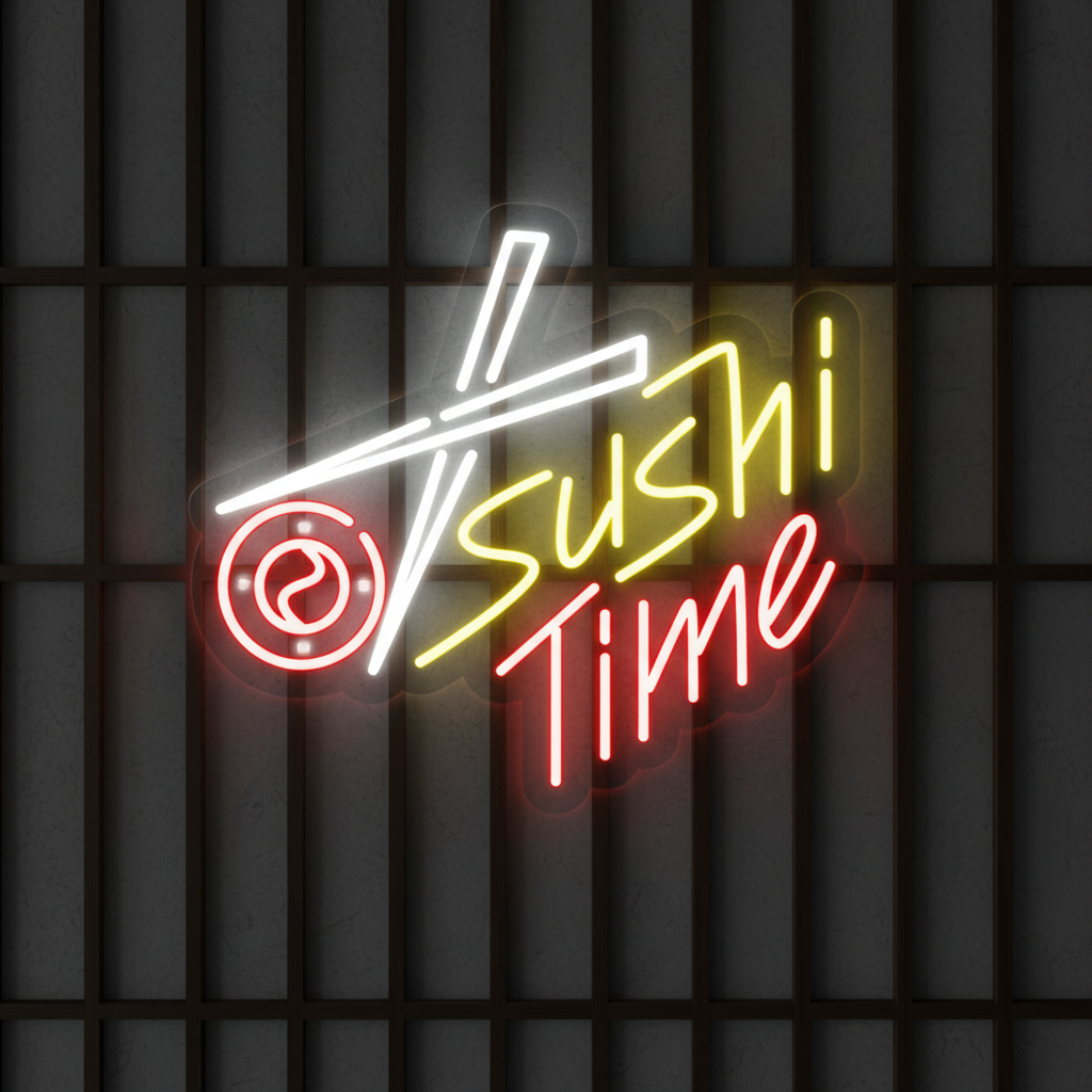 Sushi Time Led Neon Sign Business Shop Decor Sign