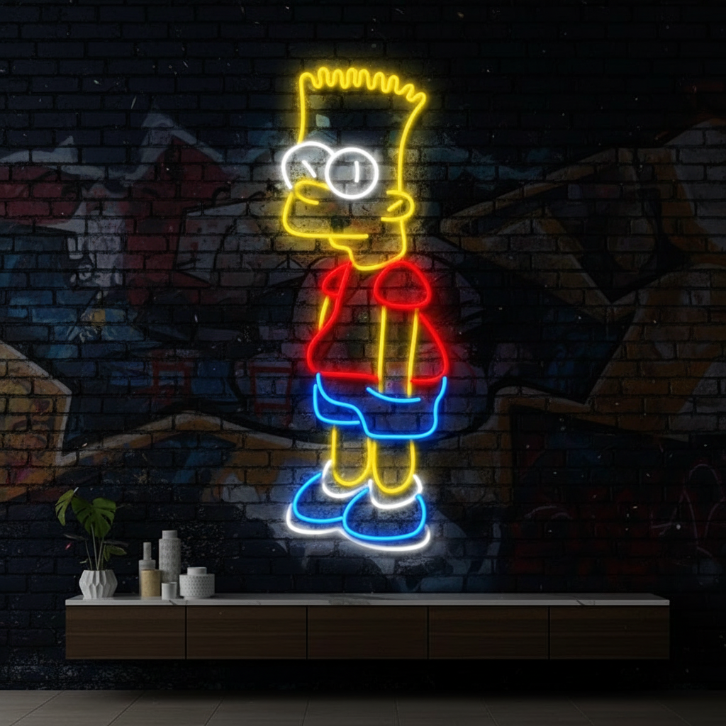 Simpson Bart Neon Led Sign Wall Art Decor Sign Kids Gift