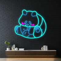 Panda Led Neon Sign Kids Cartoon Sign