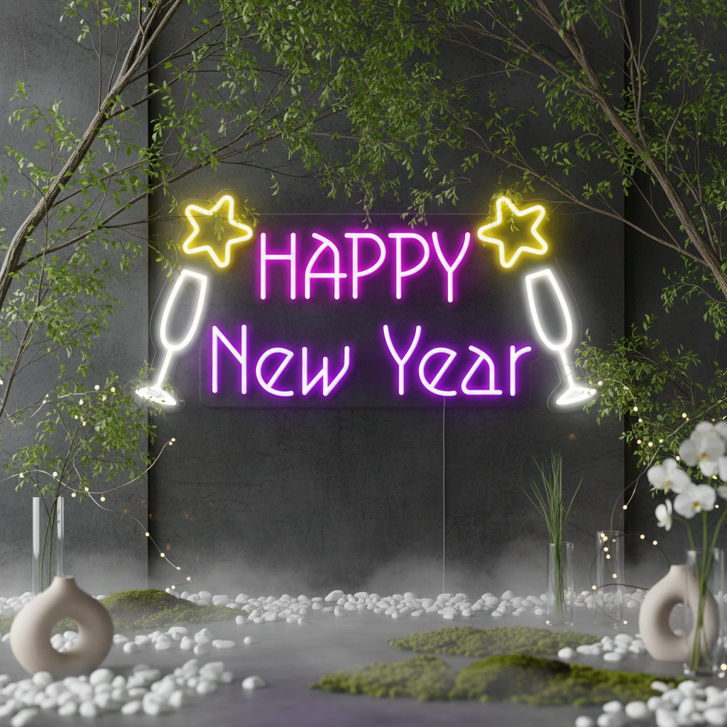 Happy New Year Led Neon Sign