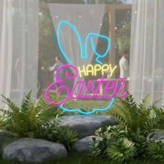 Happy Easter Led Neon Sign Home Party Decor Sign