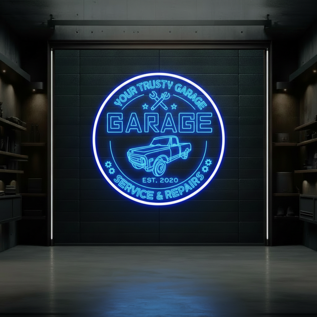 Custom Garage Led Neon Sign Man Cave Gift