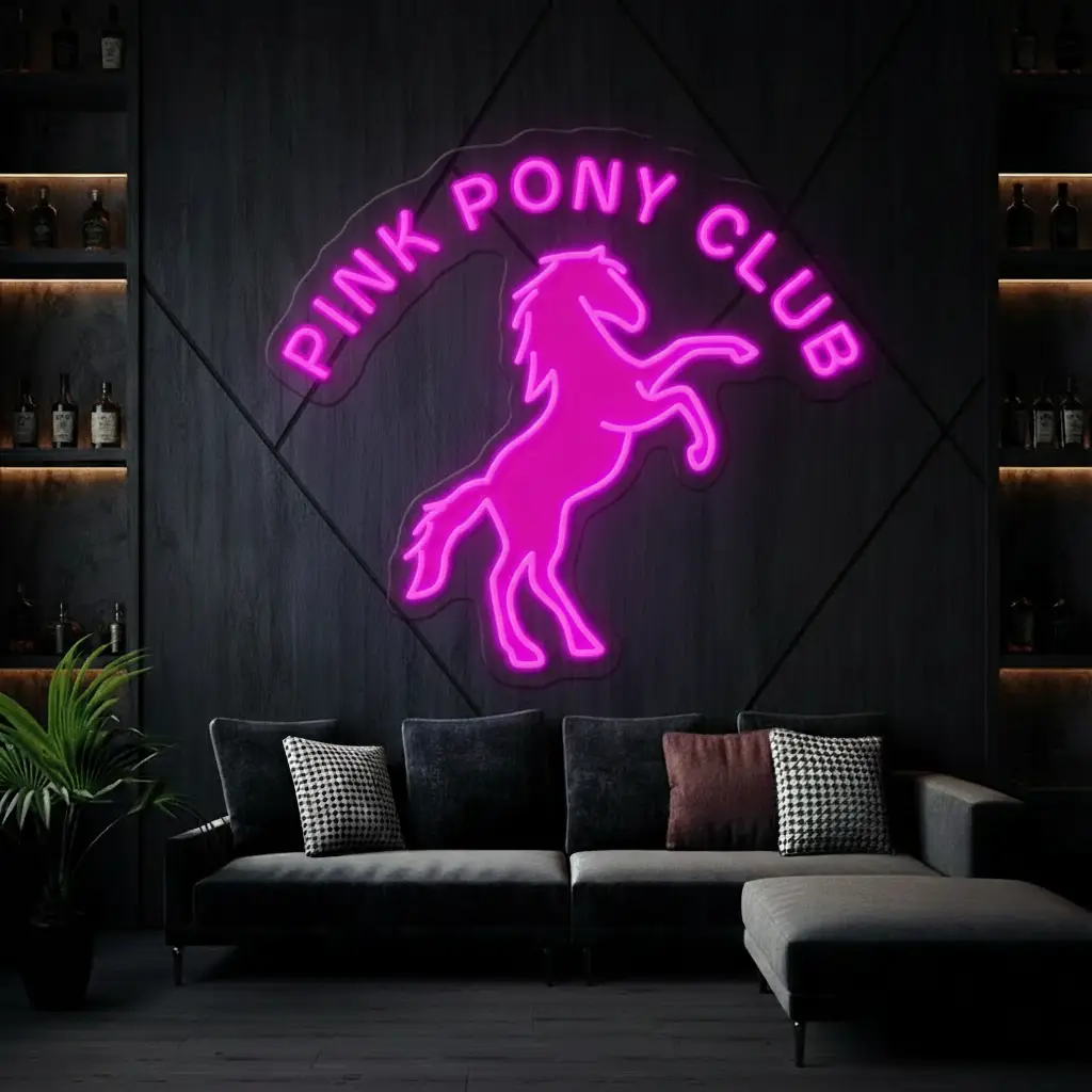 Pink Pony Club Led Neon Sign