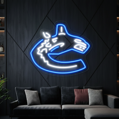 Vancouver Canucks Led Neon Sign Beer Bar Man Cave Wall Decor Sign
