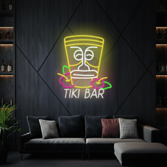 Tiki Bar Neon Sign Tiki Mask Led Neon Sign