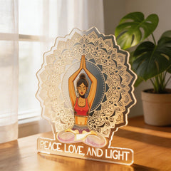 Personalized Yoga Night Light For Yoga Studio SGTN023