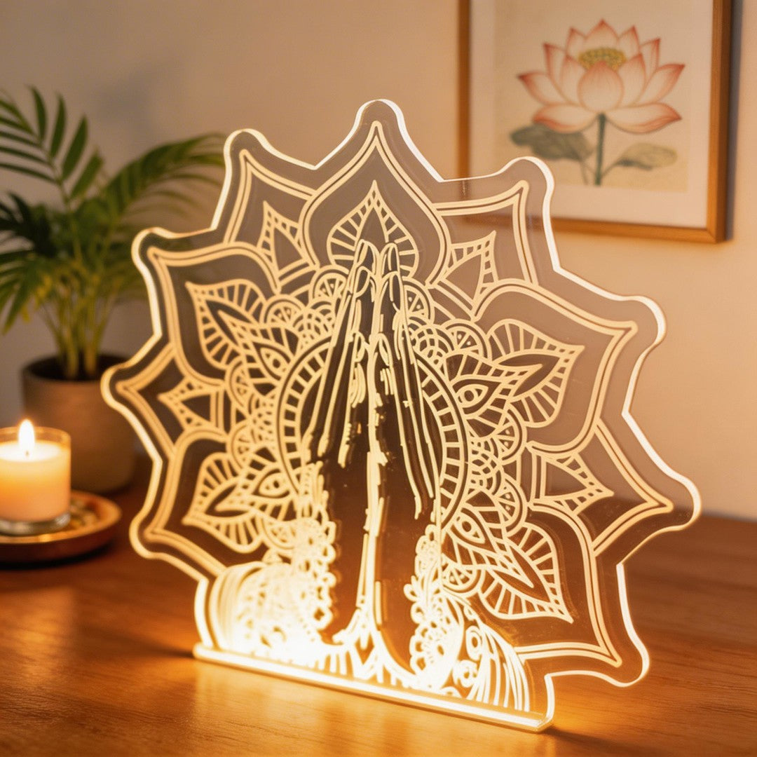Spiritual Meditation Gift Yoga Night Light SGTN024