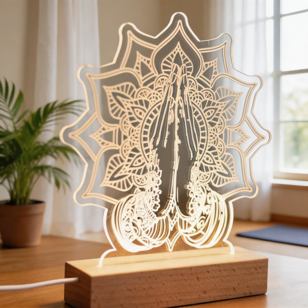 Spiritual Meditation Gift Yoga Night Light SGTN024
