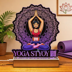 Personalized Yoga Night Light For Yoga Studio SGTN023