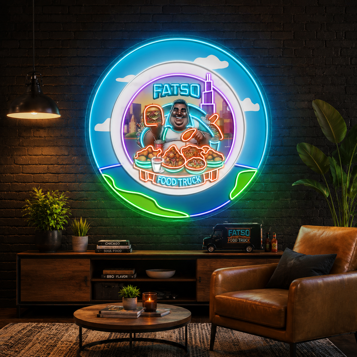 Indoor 45in Neon Sign: Ravon's Order + Mini Sign + 24-month Warranty