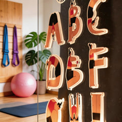 Personalized Yoga ABC Letter Exercises LED Night Light SGTN030