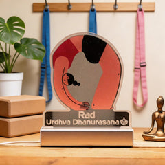 Custom Yoga Girl Rad Pose Illustration LED Night Light SGTN035