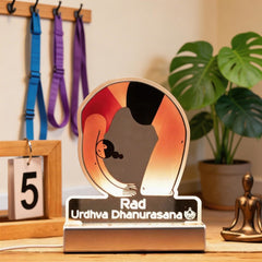 Custom Yoga Girl Rad Pose Illustration LED Night Light SGTN035