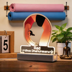 Custom Yoga Girl Rad Pose Illustration LED Night Light SGTN035