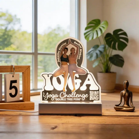 Yoga Challenge "Double-tree" Pose Night Light Souvenir SGTN036