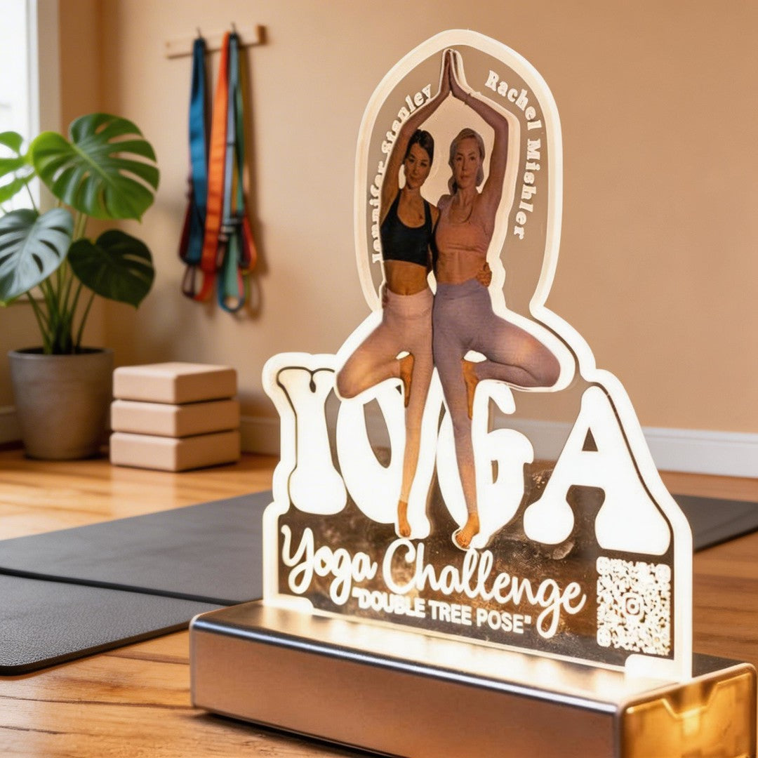 Yoga Challenge "Double-tree" Pose Night Light Souvenir SGTN036