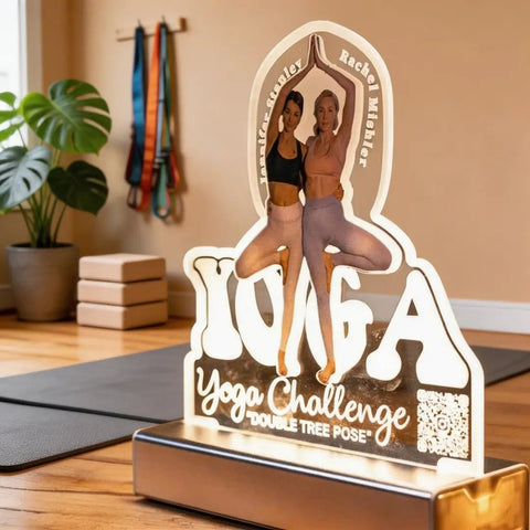 Yoga Challenge "Double-tree" Pose Night Light Souvenir SGTN036