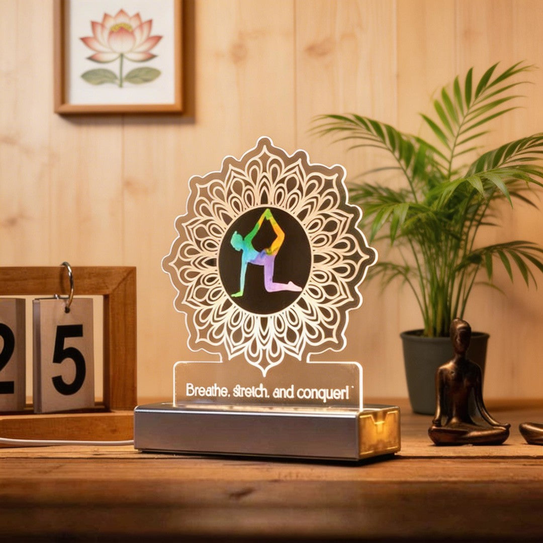 Lotus Flower Mandala Personalized Night Light SGTN027