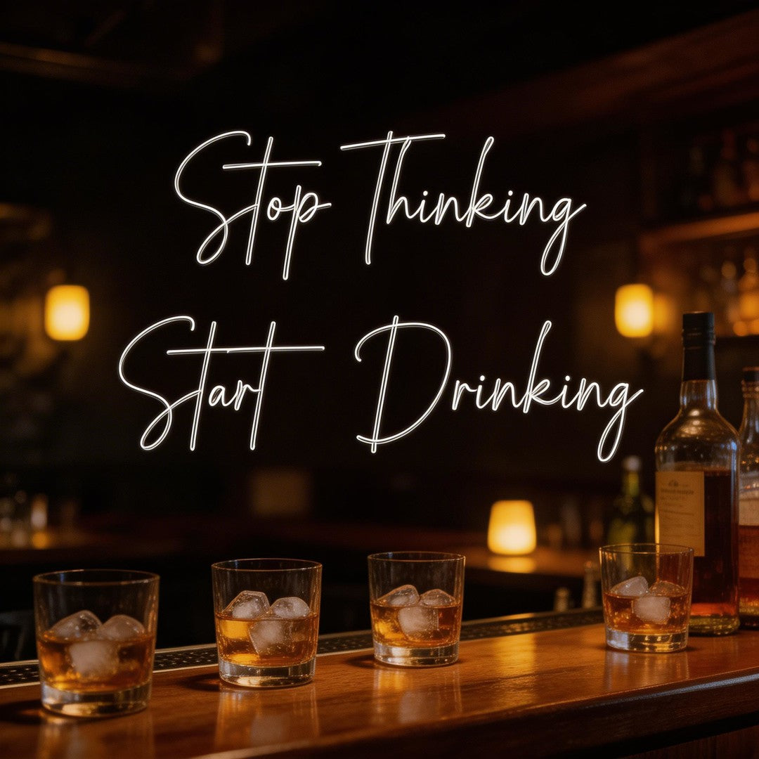 Custom Neon: Stop Thinking...