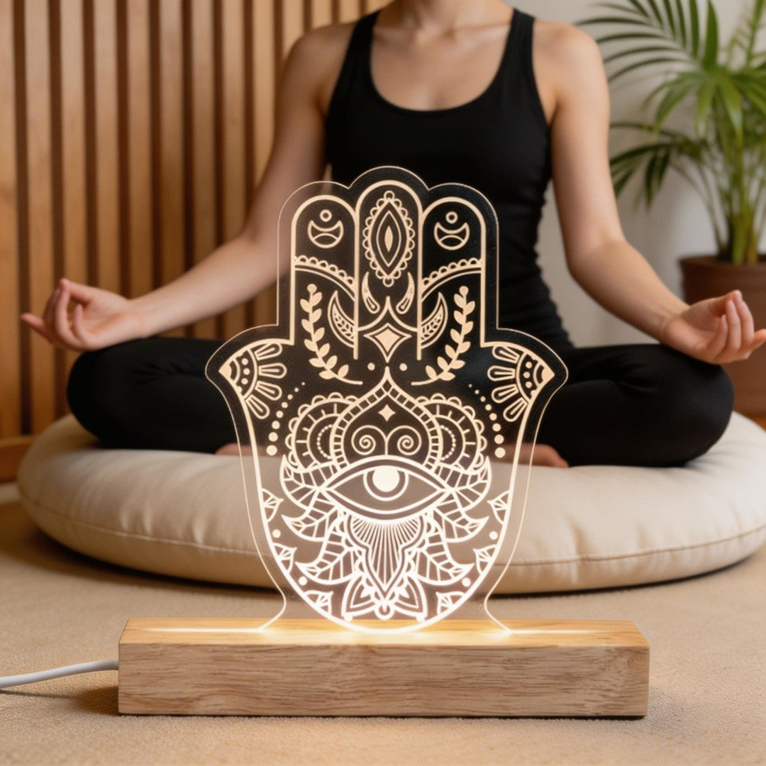 Hasma Hands Religious Indian cultural LED Night Light gifts SGTN029