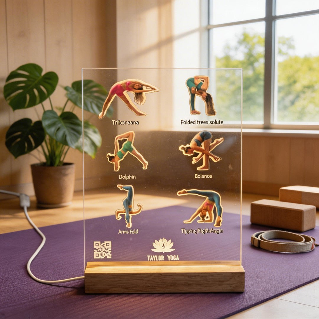 Custom Yoga Pose Night Light for yoga teachers SGTN026