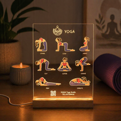 Yoga Studio Promotional Business Gifts 3D Night Light SGTN025