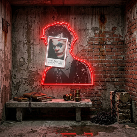 Joker Inside Collapse Art LED Neon Sign Light Pop Art